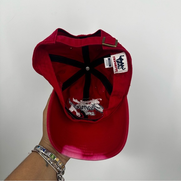 Atlanta Braves 2021 World Series Winner Custom Bleach Splatter Dad Hat OS - Picture 7 of 9